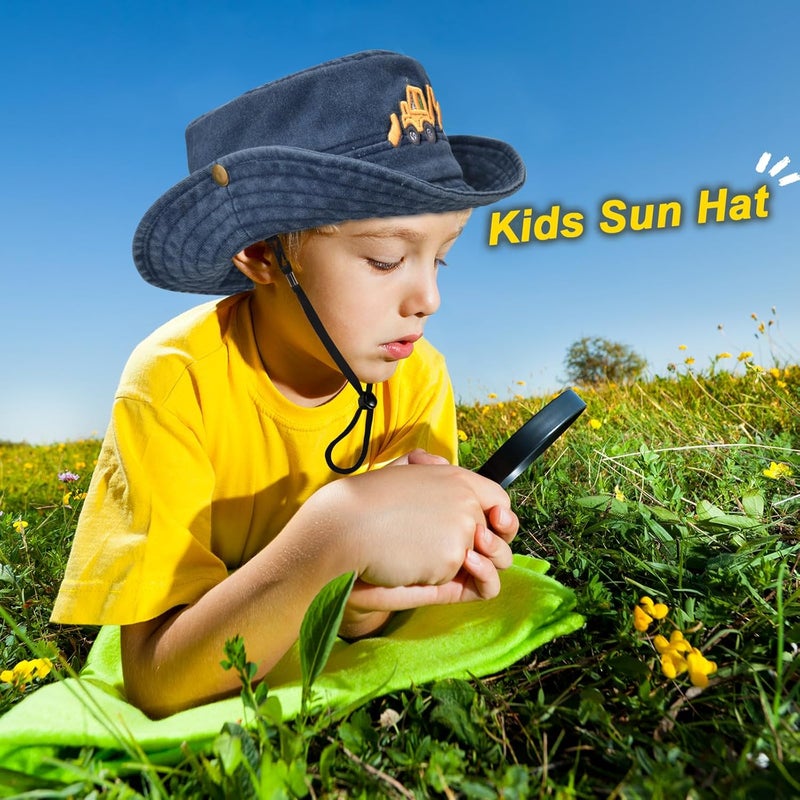EDCYF Kids Boys Girls Embroidered Baseball Caps Baby Sun hat Toddler Dinosaur Trucker Hats Summer Hats（3-8years - Image 3